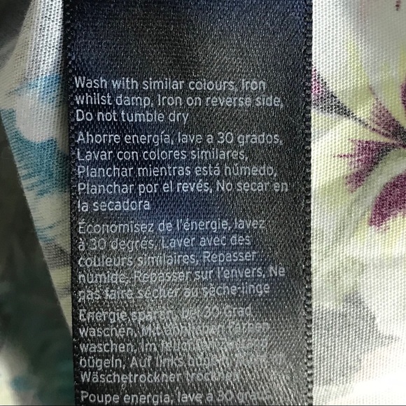 NWT Topshop tropical off-the-shoulder top 2 - Picture 8 of 8